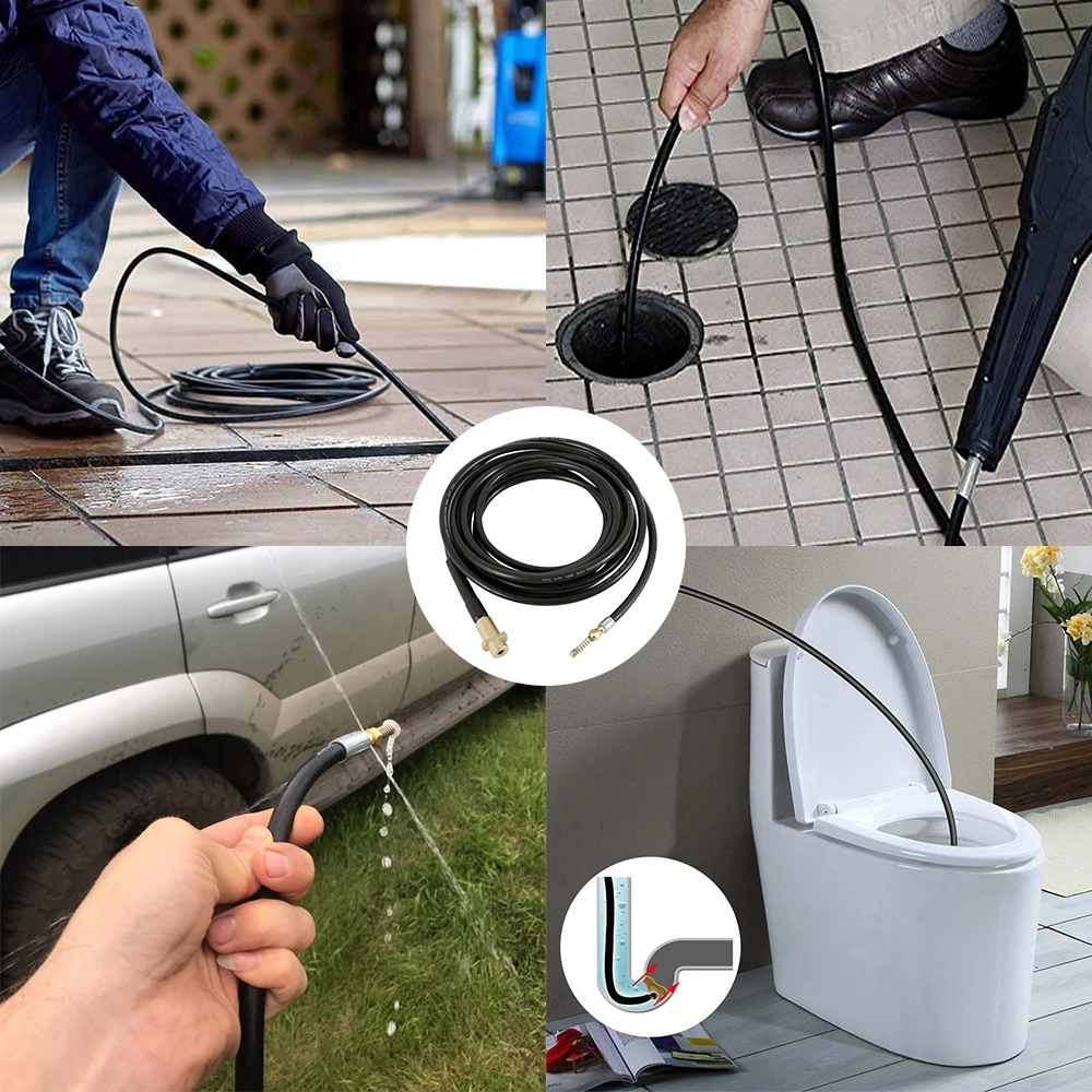 

High Pressure Washer 10~20 Meters 2320psi 160bar Sewer Drain Water Cleaning Hose Pipe Cleaner for Karcher K2 K3 K4 K5 K6 K7