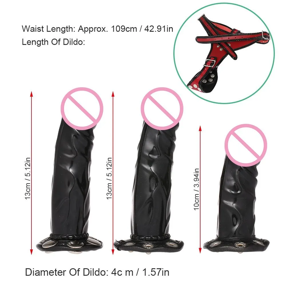 Double-ended Strap-on Dildo Mouth Gag Detachable Dildos Harness Strap Adjustable Brief Sex Woman Man Toys | Красота и здоровье