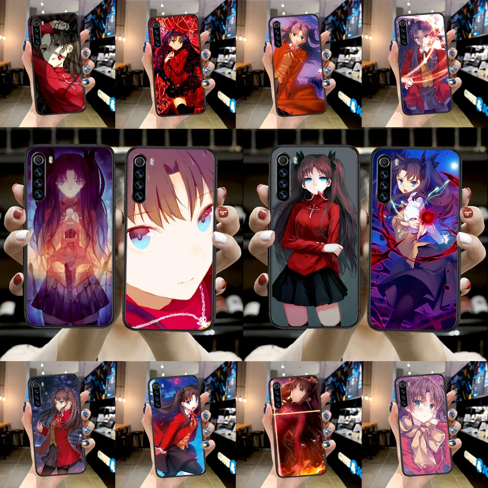Tohsaka Rin аниме чехол для телефона Xiaomi Redmi Примечание 7 8 8T 9 9S 4X 7A 9A K30 Pro Ultra черный