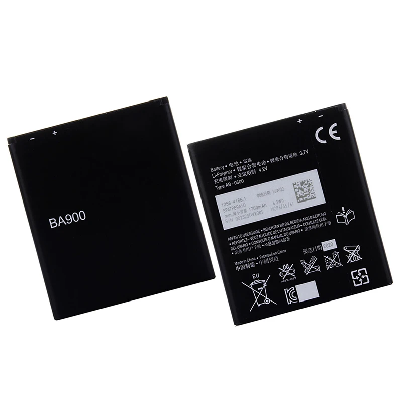 Запасной аккумулятор для телефона dctenor BA900 SONY Xperia E1 S36H ST26I AB-0500 GX TX LT29i SO-04D C1904 C2105