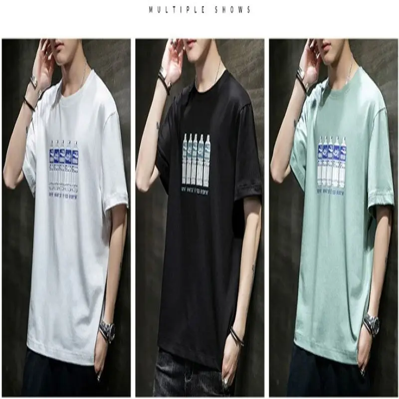 

2021 New Trendcy Men's Cotton Classics Slim Fit Crew Neck T-Shirts Each Featuring Short Sleeves Royally Comfortable Soft 512030