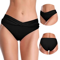 womens sexy panties seamless female underpants front bikini bottoms ruched swim bottoms bikini traceless intimatewear thong r5