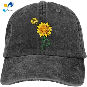 OASCUVER Sunflower Baseball Cap Cotton Washed Adjustable Unisex Distressed Dad Hat