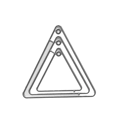 ET610 SanJiao Металлическая резка штампы вырезанные Alinacraft круговой баннер бирка рыбий хвост флаг Скрапбукинг бумажный альбом для художественных занятий карточка резец GYH - Цвет: ET610 SanJiao