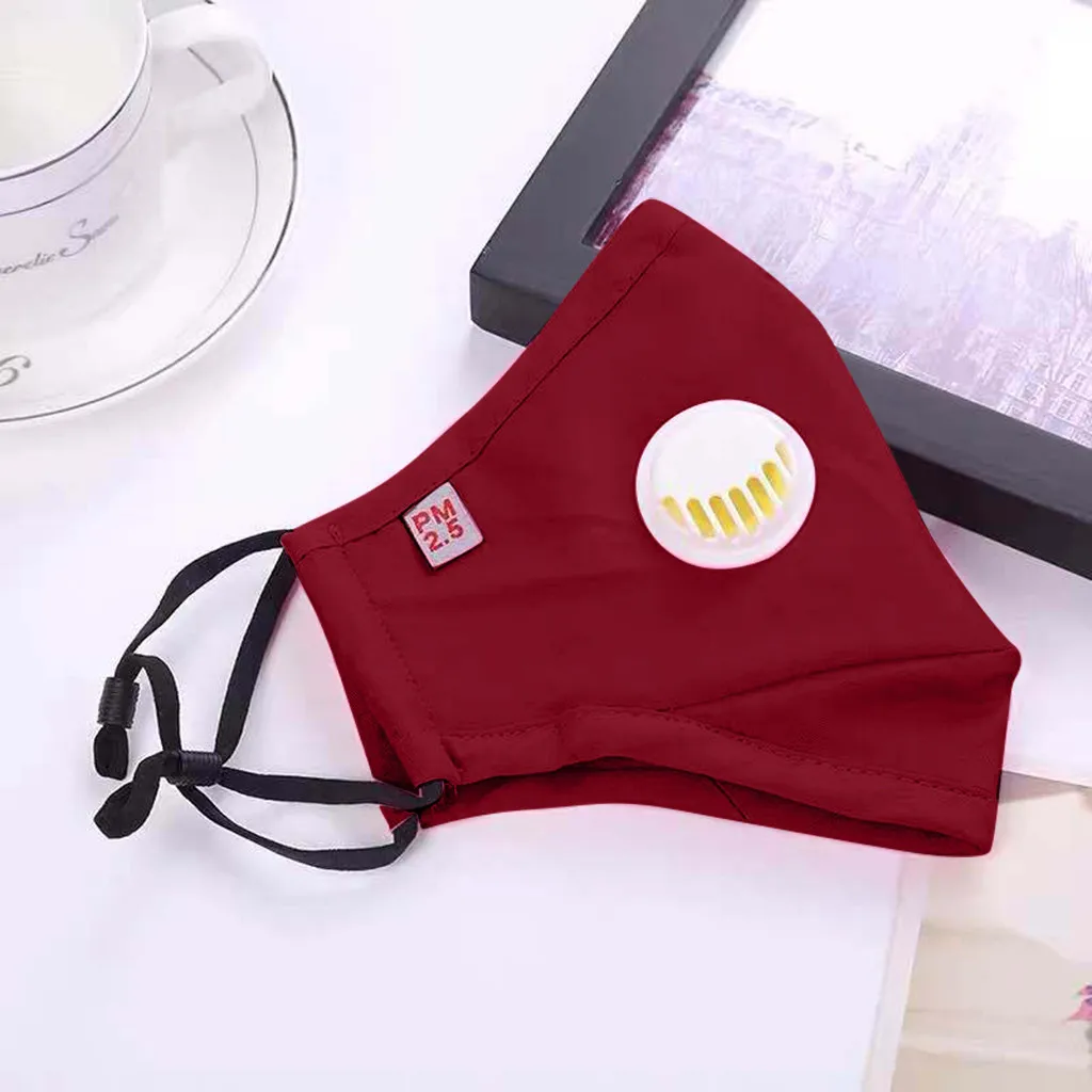 Модная маска PM2.5 с фильтром 1 шт. пылезащитный респиратор для рта маски хлопковая