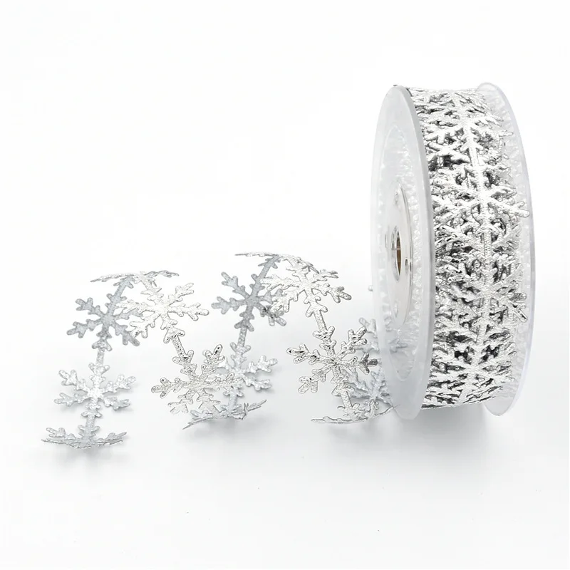 Рождественская Снежинка ленты из искусственной кожи свадьбы праздника вечерние