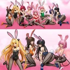 23-40 см To Love-Ru MOMO Lilly BELIA DEVILUK Eve Dark Yui koтегава Банни девушка сексуальные ПВХ Фигурки игрушки аниме фигурки
