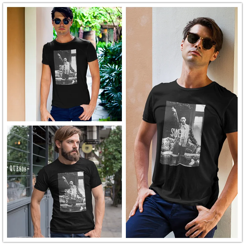 Fresh Prince футболка Swerve с короткими рукавами 5x уличная графическая 100% хлопковая