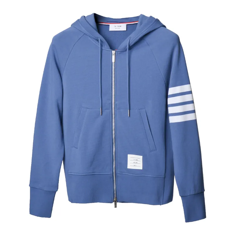 Модная брендовая одежда с капюшоном TB THOM тонкая хлопковая куртка для мужчин и