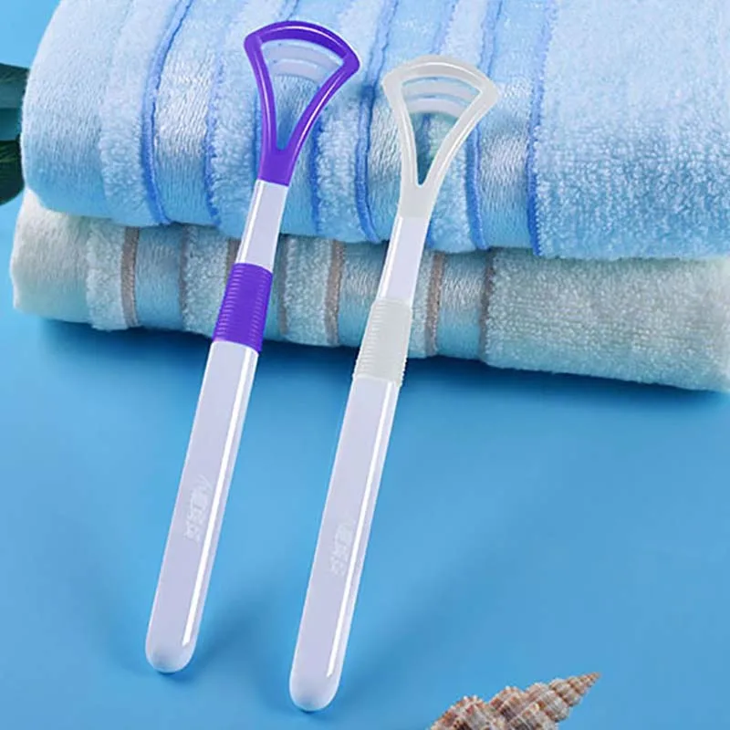 Limpiador de lengua de silicona de estilo Simple para ni&ntilde;os y adultos, cepillo de dientes suave para limpieza Oral, raspador de lengua, cuidado bucal, 1 unidad-5