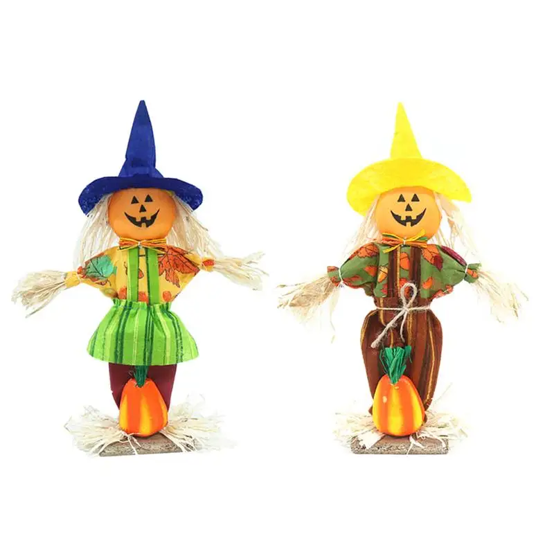 1 шт. украшения для Хэллоуина чучело милый рисунок тыквы стоячие настольные