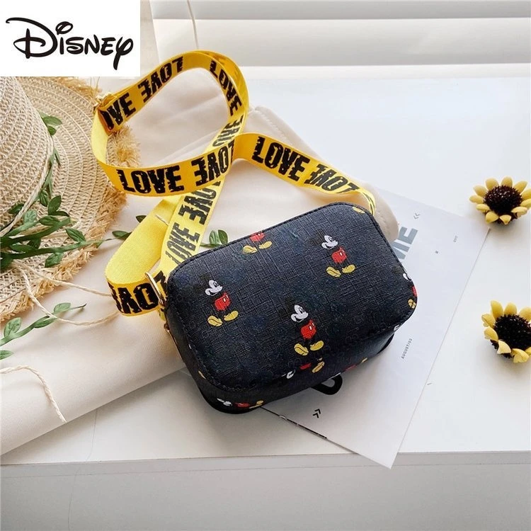 

Disney's New Children's Shoulder Bag Mickey Small Square Bag Printing Double Pull Mini Diagonal Bag Hot Sale Children's Wallet
