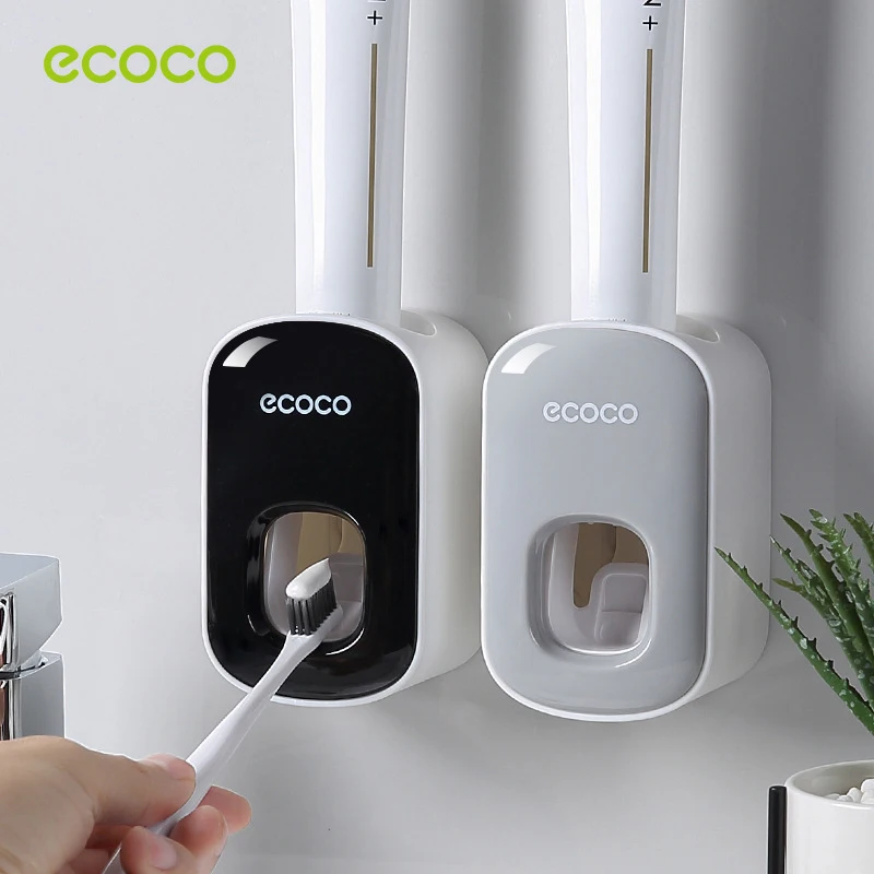 

Wall Mount Automatic Toothpaste Dispenser Bathroom Accessories Set Toothpaste Squeezer Dispenser Bathroom Toothbrush Holder Tool
