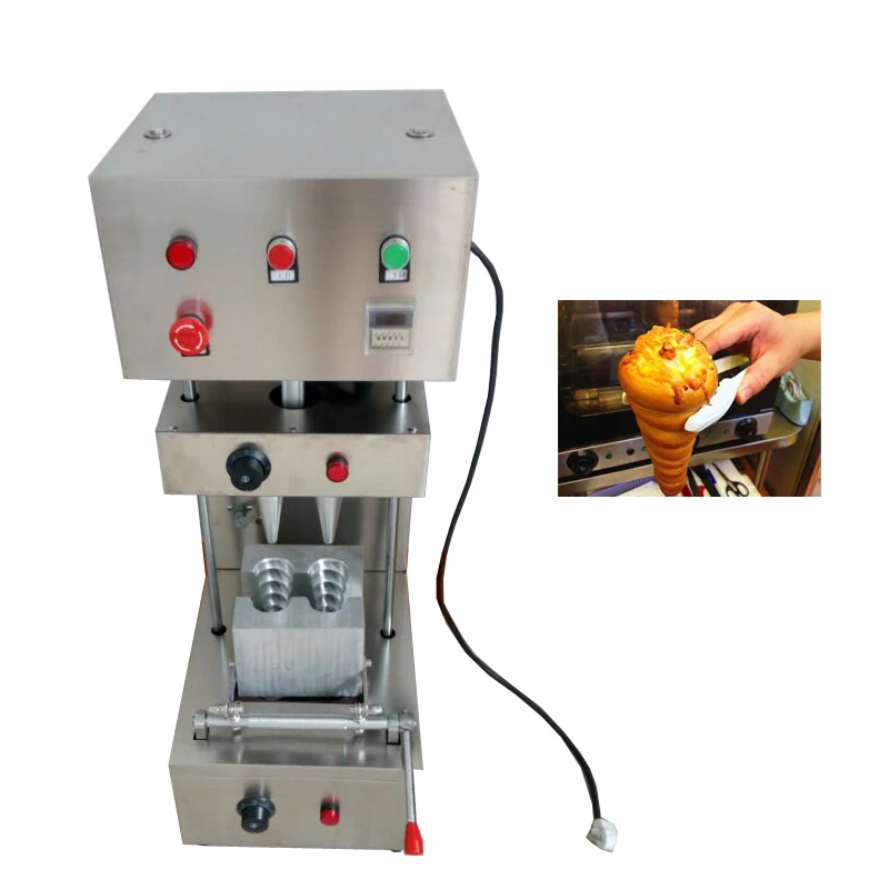 

Hot Selling 2 Pieces Molds Commercial Pizza Cone Machine Pizza Bakery Machine Spiral Cone Pizza Maker Machine 3000W