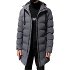 Мужская теплая куртка-пуховик с капюшоном, повседневное теплое пальто, зима 2021