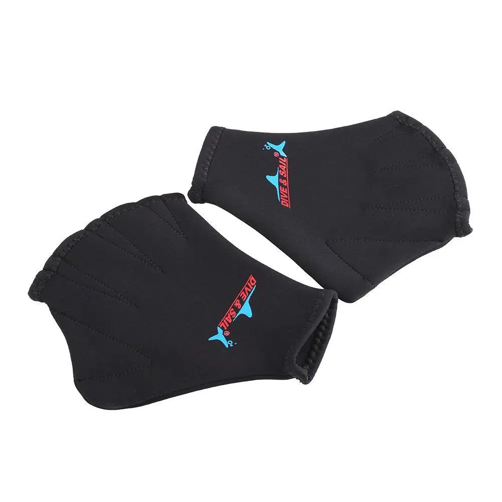 Swimming Gloves Webbed Diving Palm Paddle Swim Hand Flippers Training Finger | &