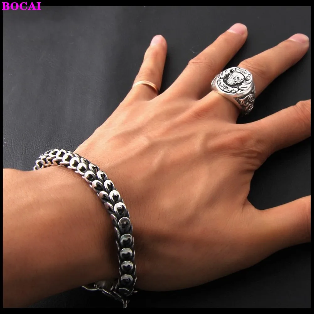 Весы браслет мужской грубый дракон ручной работы ретро мода индивидуальный