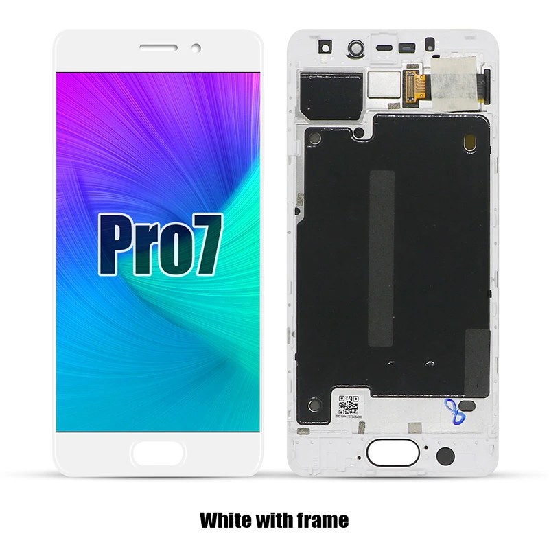 Протестированный сенсорный ЖК-дисплей для Meizu Pro 7 pro7 M792M M792H дигитайзер Сенсорная стеклянная панель в сборе 5,2 дюйма 1920*1080 - Цвет: White With Frame