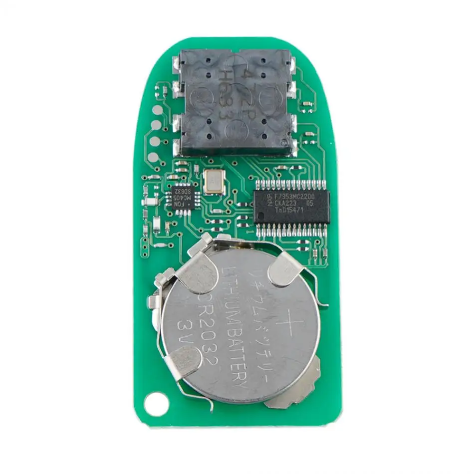 Замена автомобильного ключа 433 МГц 4 кнопки дистанционного смарт-брелок с чипом