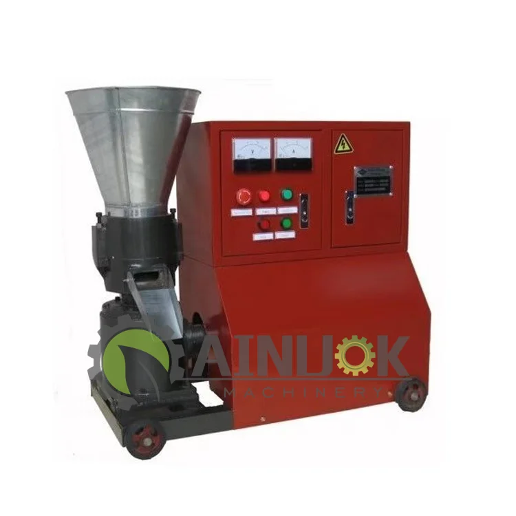 

small animal feed pellet mill plant/wood sawdust motor engine pelletizer flat die pellet mill machine