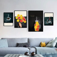 nordic modern oil painting abstract artistic conception orange teacup living room decoration painting decoration painting core