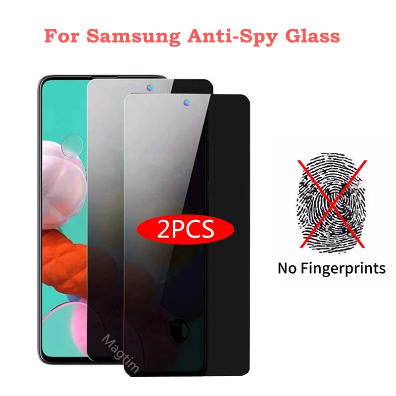 

2 шт., антишпионские Защитные пленки для Samsung A91 A81 A71 A72 A51 A52 A31