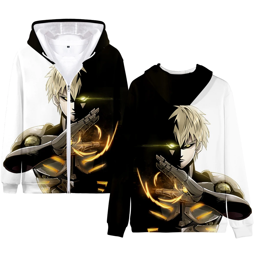 

ONE PUNCH MAN Zipper Hoodies Women/Men Fashion Long Sleeve Hooded Sweatshirt Hot Sale Cosplay Casual Streetwear Clothes