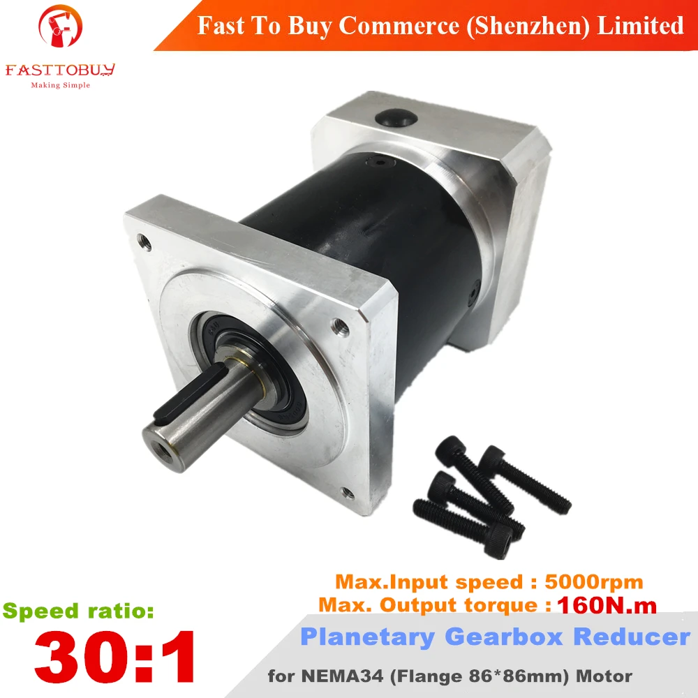 Передаточное число 30:1 планетарный выходной вал коробки передач 16 мм редуктор