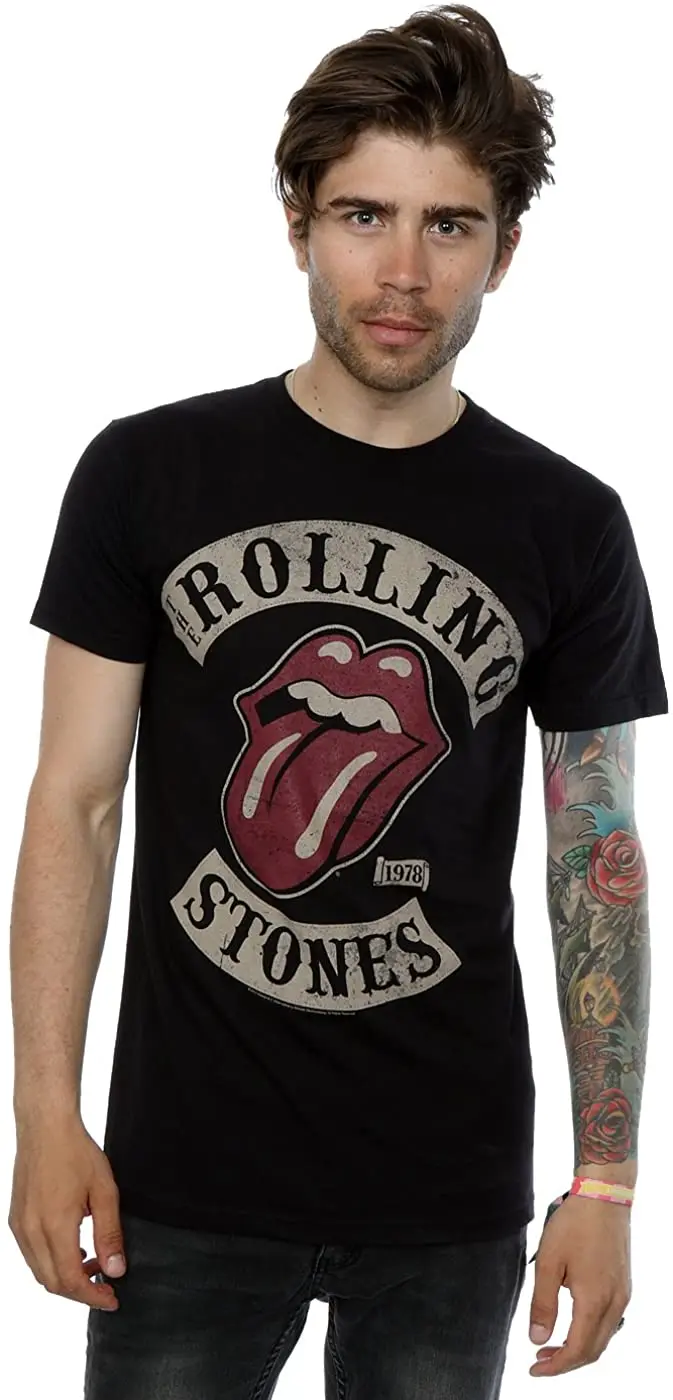 

Summer oversized T-shirt Rolling Stones Men's Tour 78 T-Shirt XXS-6XL