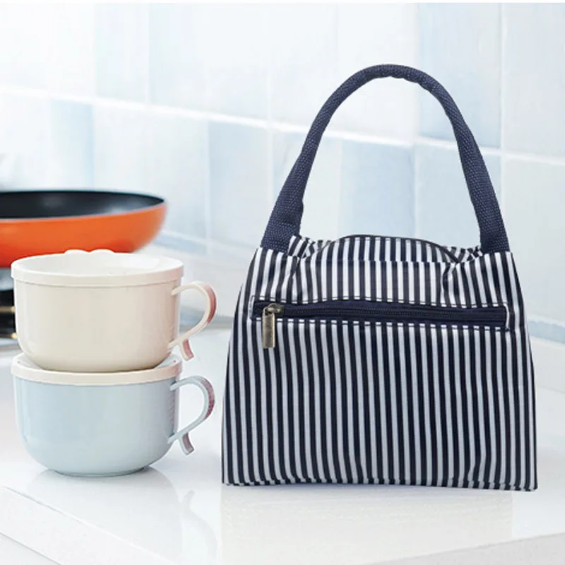 

Cartoon Printed Lunch Bag Handheld Insulated Thermal Cool Bags Picnic Food Box XR-Hot