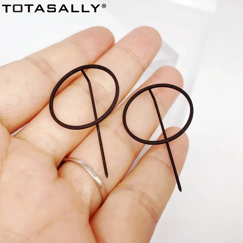 Женские серьги кольца в стиле рок н ролл TOTASALLY Tot|Серьги-гвоздики| |