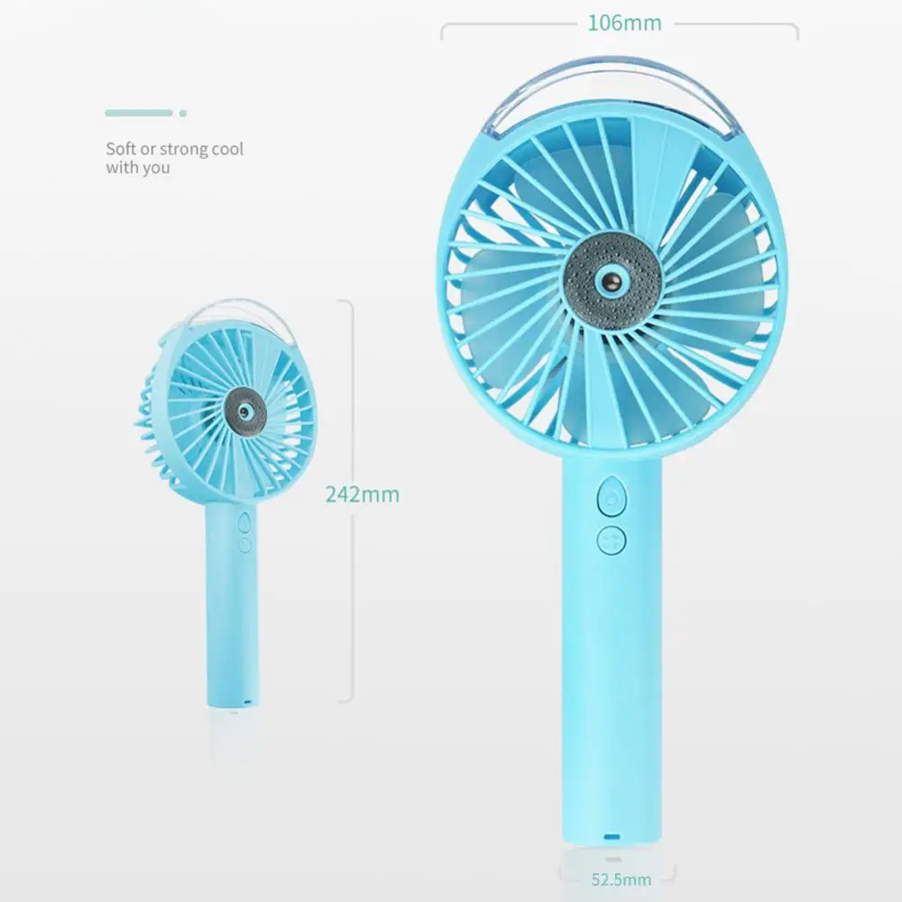 

Mini Portable Handheld Water Mist Spray Cooler USB Rechargeable Cooling Fan