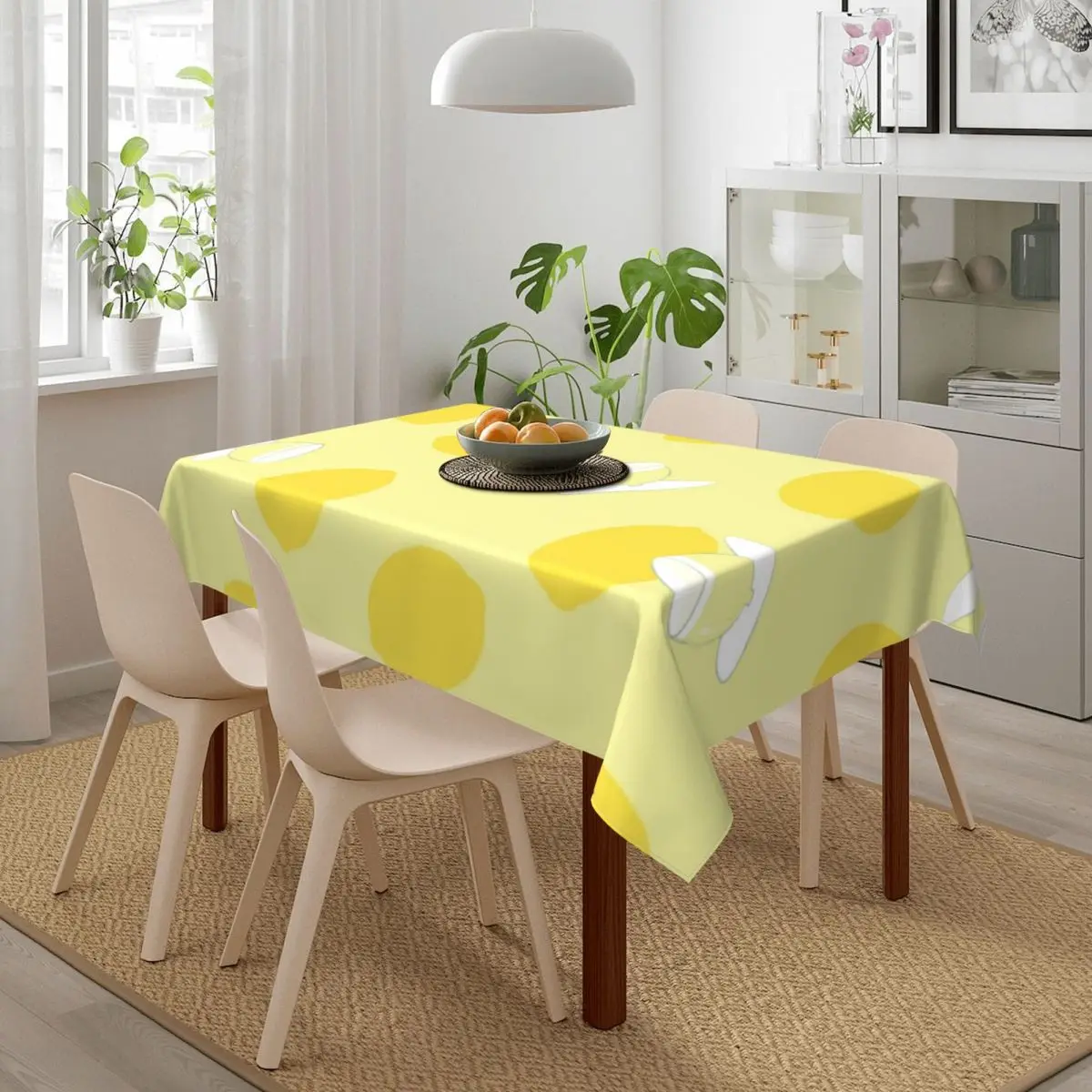 Лимон кафе прямоугольная скатерть для стола домашний обеденный стол домашнего
