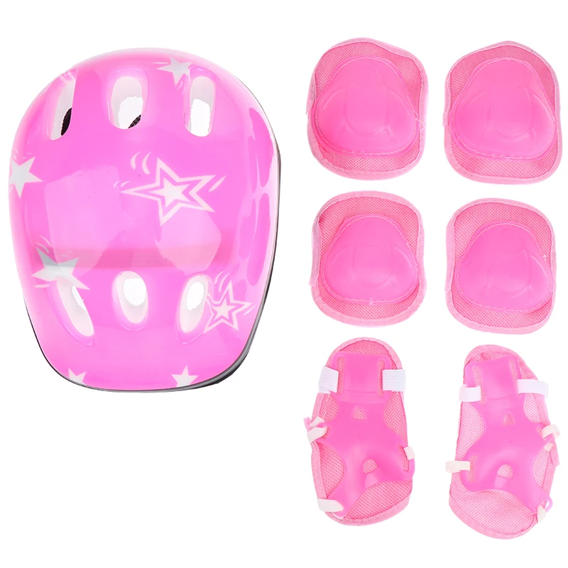 

New 7in1 Kids Helmet Bike Helmet Children's Protective Gear Boys Girls Cycling Riding Helmet Kids Bicycle Knee Pads