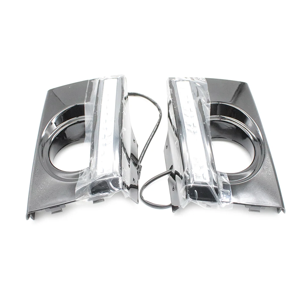 Авто-Стайлинг светодиодный DRL Габаритные огни для hyundai Tucson 2006 2007 2009 2009 автомобильные передние противотуманные фары крышка переднего бампера