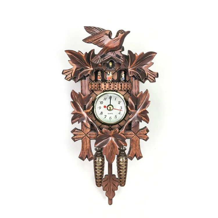 Часы Cuckoo немецкий черный лес Деревянный винтажный скандинавский стиль настенный