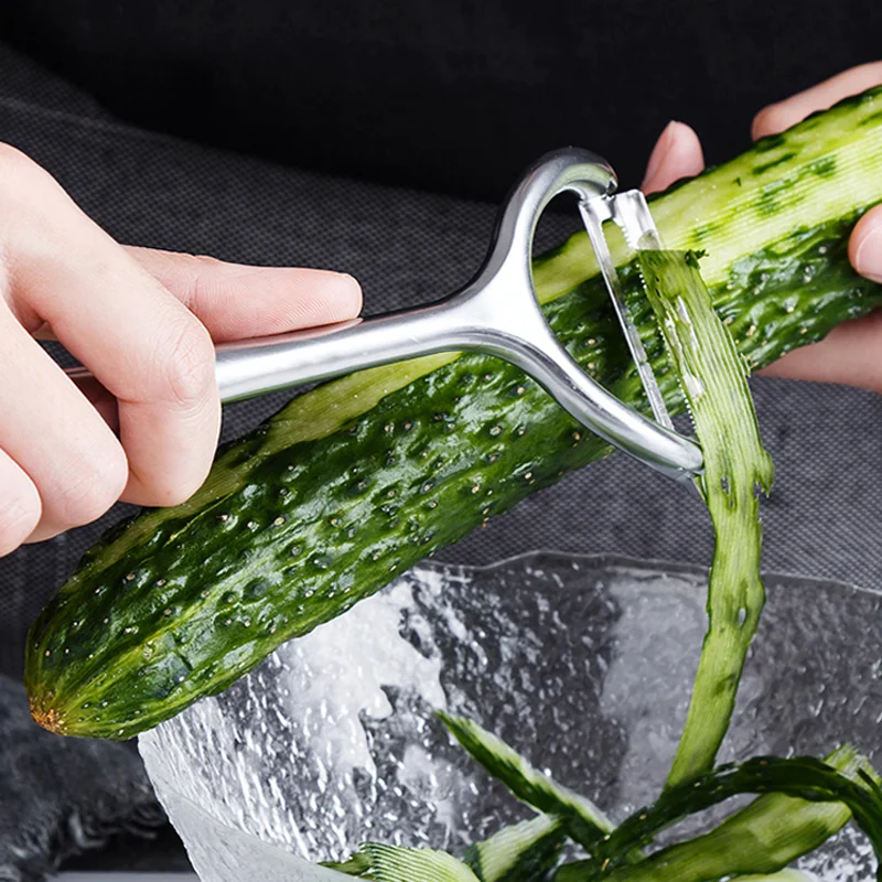 Овощечистка из нержавеющей стали острый металлический нож для чистки картофеля