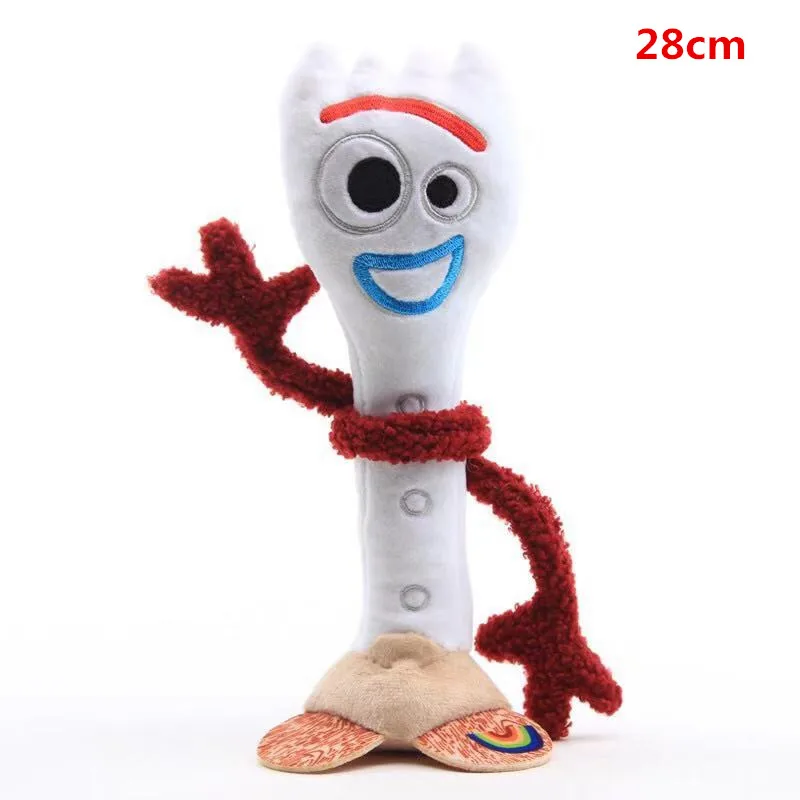 Темно-красный Фильм Pixar «История игрушек», «4 Forky Вуди Базз Лайтер Джесси плюшевый кролик Куклы Мягкие плюшевые игрушки украшения 20/35/45 подарки для детей - Цвет: Темно-красный