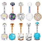 Пирсинг для пупка из стали, пикантные серьги для пупка, украшения для тела