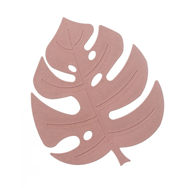 ПВХ подставки для настольные лист лотоса пальмовый имитация чашка растений кофе