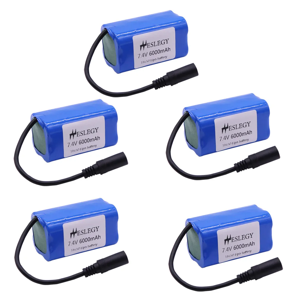 Модернизированный 7 4 В 6000 мАч 2S Lipo аккумулятор для T188 T888 2011 5 RC рыболокатор