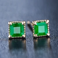 14k gold filled jewelry natural emerald earring for women oorbellen bijoux femme jade garnet orecchini kolczyki gold earrings