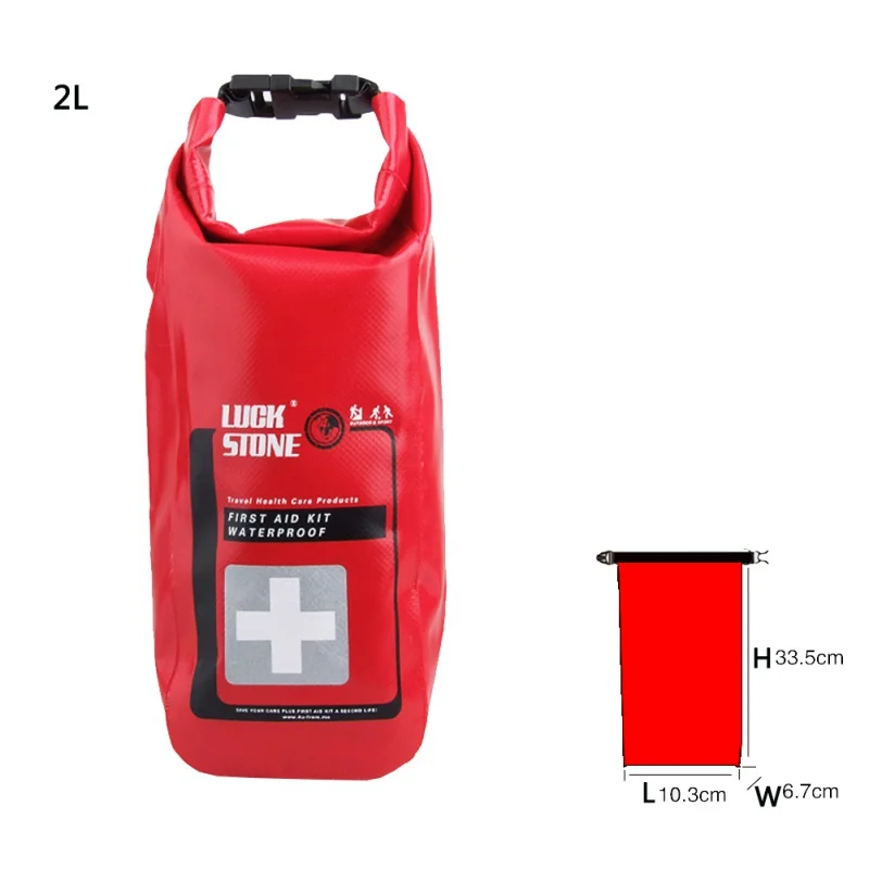 

2L Portable Medical Bag Emergency Kits Empty Travel Dry Bag Waterproof First Aid Bag Rafting Camping Kayaking