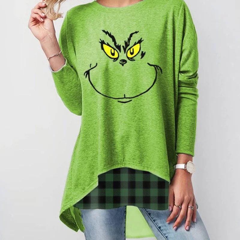 

2021 Spring Women Blouse Shirt O-neck Long Sleeve Loose Pullover Tops Casual Ladies Long Oversize Blouses Female Sweatshirt