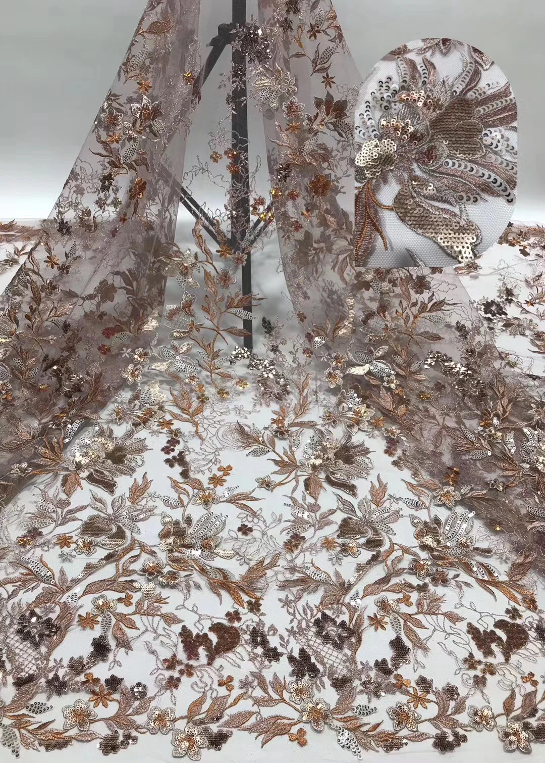 

Новейший стиль, африканская кружевная ткань 2022, высококачественное кружево, модная французская кружевная ткань, тюль, Нигерия, кружевная тк...