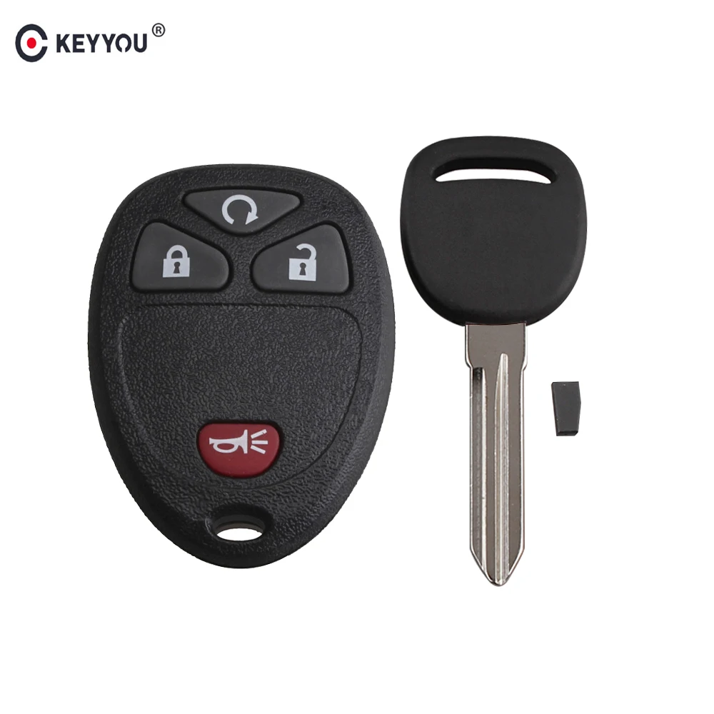 KEYYOU 4 кнопки дистанционного управления ID46 ключ транспондер для GMC Acadia Chevrolet Avalanche
