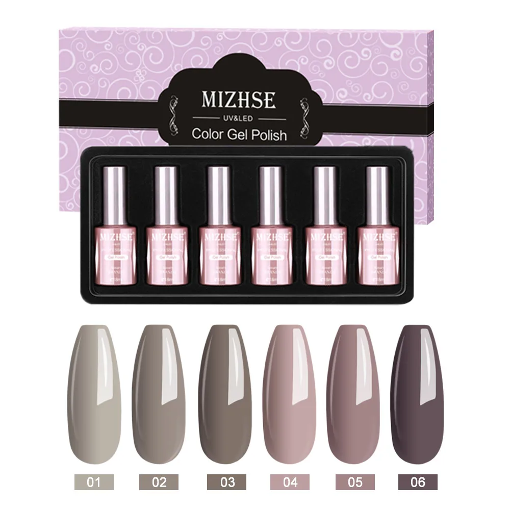 MIZHSE, 18 мл, Гель-лак, Гель-лак, УФ-гель, светодиодный, лампа, Гель-лак, дизайн ногтей, лак для ногтей, 6 шт. в наборе, УФ-смола, цвет, грунтовка - Цвет: P38