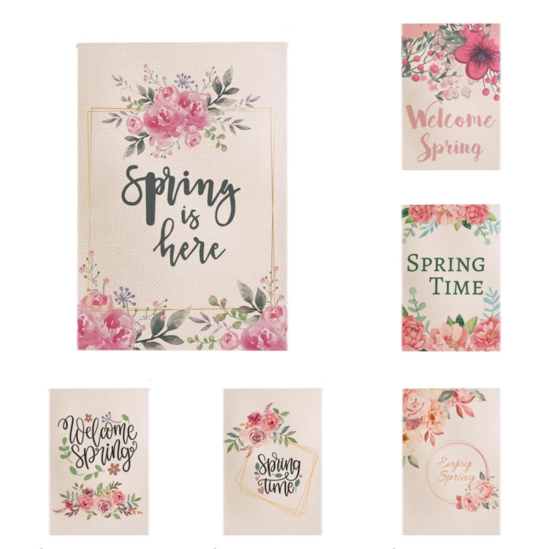 6 шт Весенняя серия садовый баннер сад для праздника | Дом и