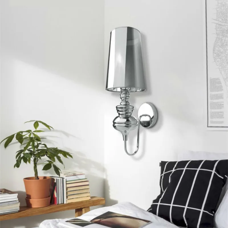 Современный светодиодный E27 Настенные светильники Глод/серебро/черная/Белая