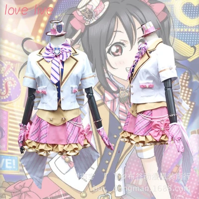 Милое Платье для косплея из аниме LoveLive розовое платье Эли айаз Нико Ядзава Нозоми